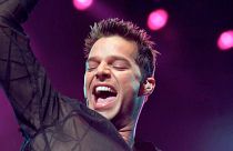 Puerto Rican pop sensation Ricky Martin performs before a crowd of 25,000 during a concert at the SkyDome in Toronto, Canada Saturday, Mar. 18, 2000.