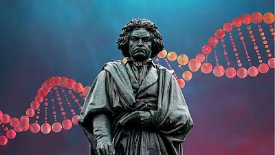 New discoveries reveal the cause of Ludwig van Beethoven's death - here: the statue of the world famous composer in his birthplace Bonn