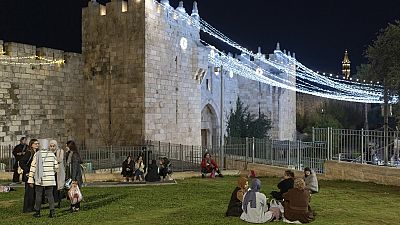 La puerta de Damasco, en la parte este de Jerusalén
