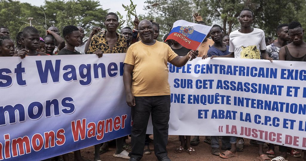Nearly 200 demonstrators in Bangui in support of China and Russia