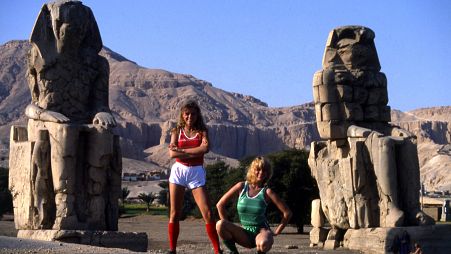 For years designers have been inspired by Egypt, including Le Coq Sportif in 1983 in this image, and now the country is to hold its own Fashion Week