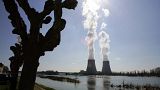 The Belleville-sur-Loire's nuclear plant, across the Loire river, central France. 