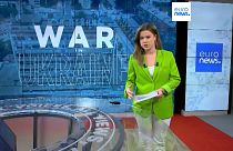 Euronews-Redakteurin Sasha Vakulina bei der TV-Analyse