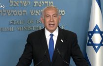 Benjamin Netanyahou, lors de sa prise de parole du 23 mars 2023
