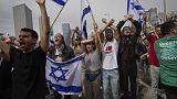 Una protesta contro la riforma voluta dal premier israeliano Netanyahu