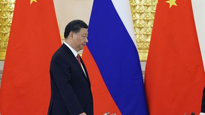 Le président chinois, Xi Jinping, lors de sa visite à Moscou le 21 mars 2023