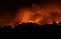 اندلع الحريق في فيلانويفا دي بيبر (شمال غرب فالنسيا) وأتى على نحو 1000 هكتار من الغطاء النباتي