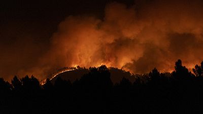 Лесные пожары в провинции Кастельон, Валенсия