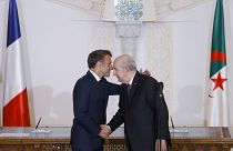 الرئيس الجزائري عبد المجيد تبون والرئيس الفرنسي إيمانويل ماكرون - أرشيف