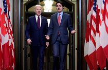 رئيس الوزراء الكندي جاستن ترودو والرئيس الأمريكي جو بايدن