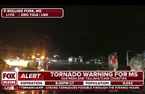 La furia del tornado in Mississippi
