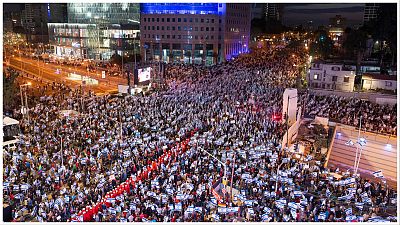مظاهرات في تل أبيب ضد الإصلاح القضائي للحكومة الإسرائيلية
