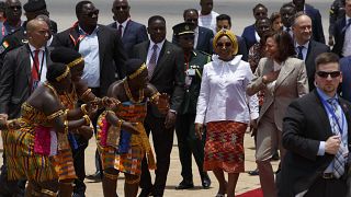 نائبة الرئيس الأميركي كامالا هاريس في غانا 