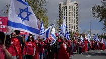 من المظاهرات التي تشهدها إسرائيل ضدّ مشروع التعديلات القضائية [27 آذار-مارس] 