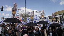 من المظاهرات التي تشهدها إسرائيل ضدّ مشروع التعديلات القضائية [27 آذار-مارس] 