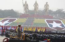 Parade militaire en Birmanie, 27-03-2023