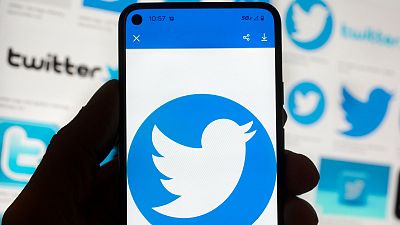 The Twitter logo is seen on a cell phone, Friday, Oct. 14, 2022, in Boston, USA.