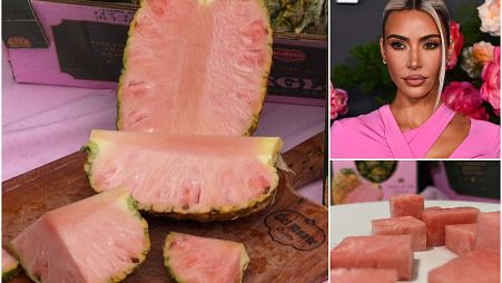 Newly developped pink pineapples are in demand nowadays.