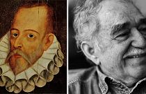 Miguel de Cervantes (left) has been overtaken by Gabriel García Márquez (right) as the most translated Spanish-language writer