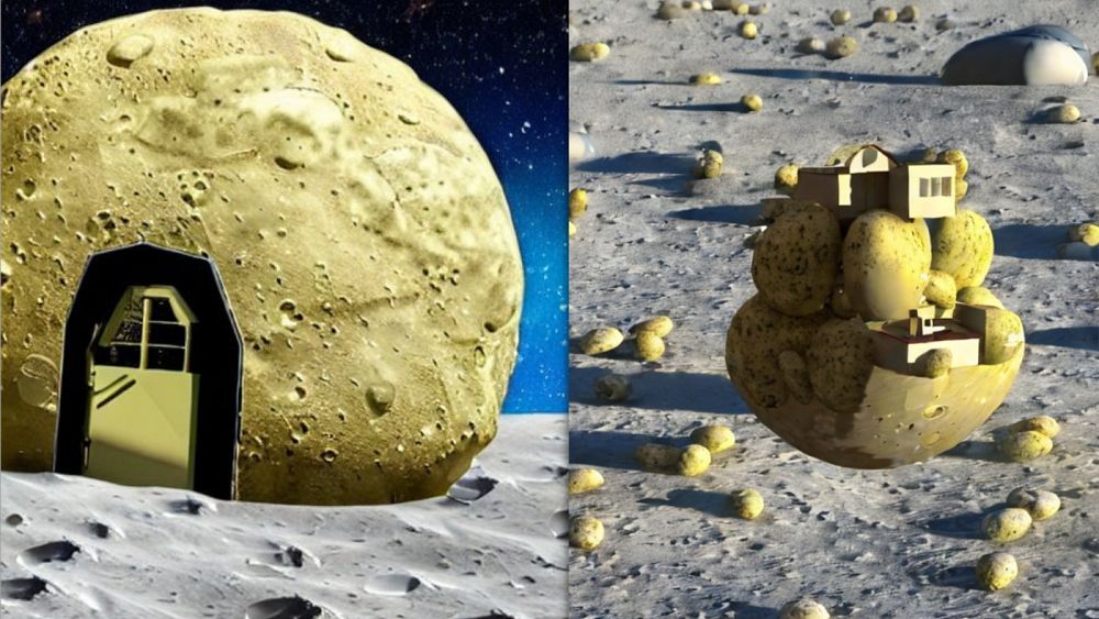 Humans on the Moon and Mars could live in homes made from potatoes