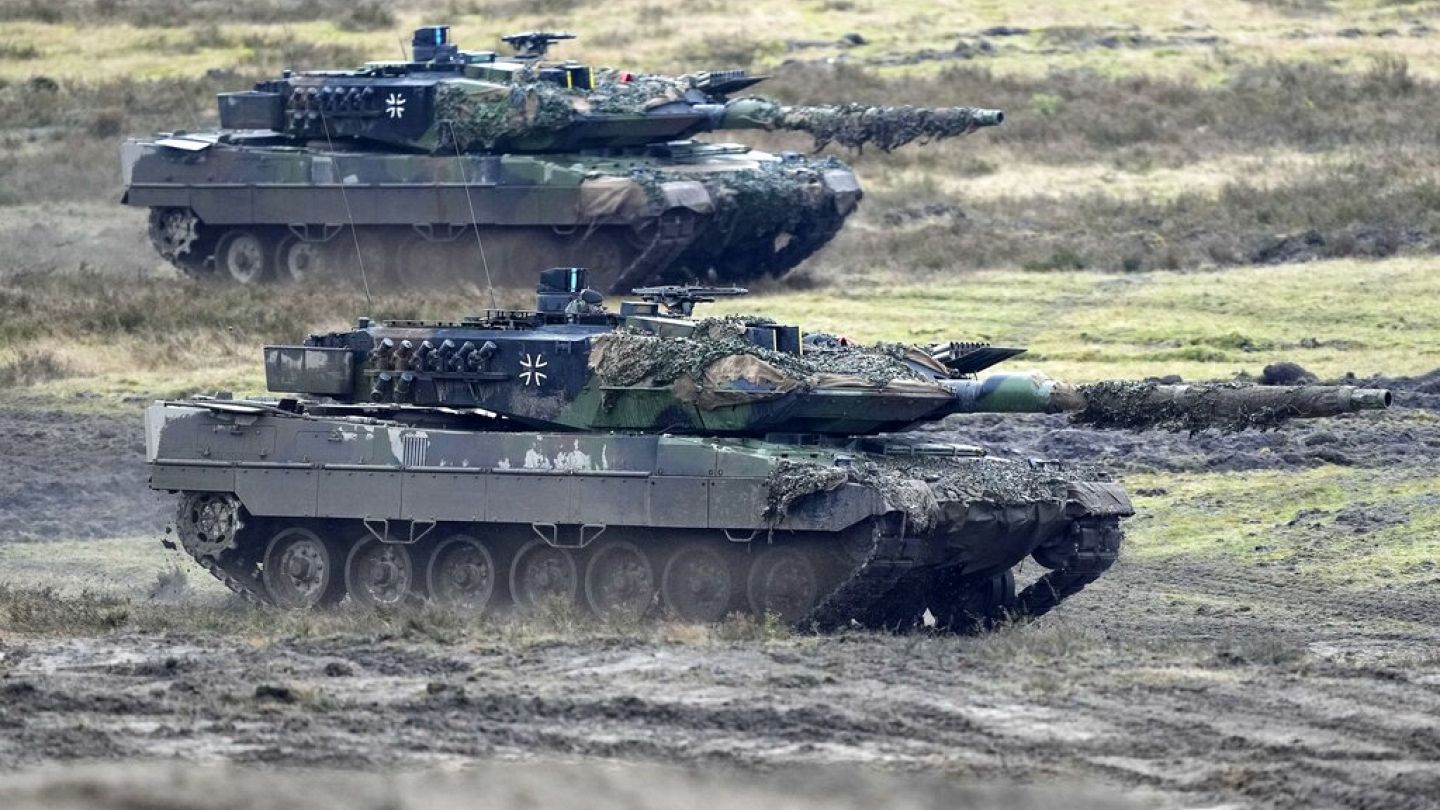 Leopard 2 tanklarından 21'inin Ukrayna'ya teslim edildiği ileri sürüldü | Euronews