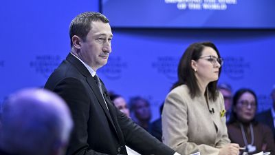 Le directeur de Naftogaz, Oleksiy Chernyshov, au forum de Davos en janvier 2023