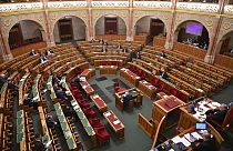 Chamber at Hungarian Parliament.