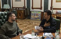 Orlando Bloom zu Besuch bei Präsident Selenskyj in Kiew