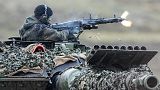 FILE - A Leopard 2 tank at the Bundeswehr tank battalion 203 at the Field Marshal Rommel Barracks in Augustdorf, Germany, Feb. 1, 2023