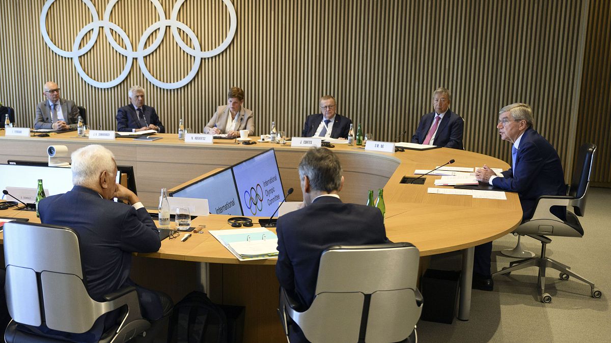 International Olympic Committee President Thomas Bach in Lausanne, Switzerland