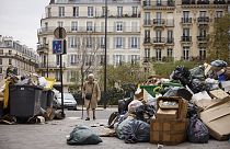 Rubbish on the streets of Paris