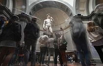 Il David di Michelangelo alla Galleria dell'Accademia, a Firenze