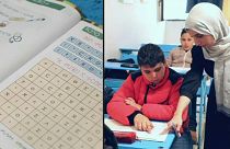 تعليم اللغة الأمازيغية في مدرسة بمدينة زوارة