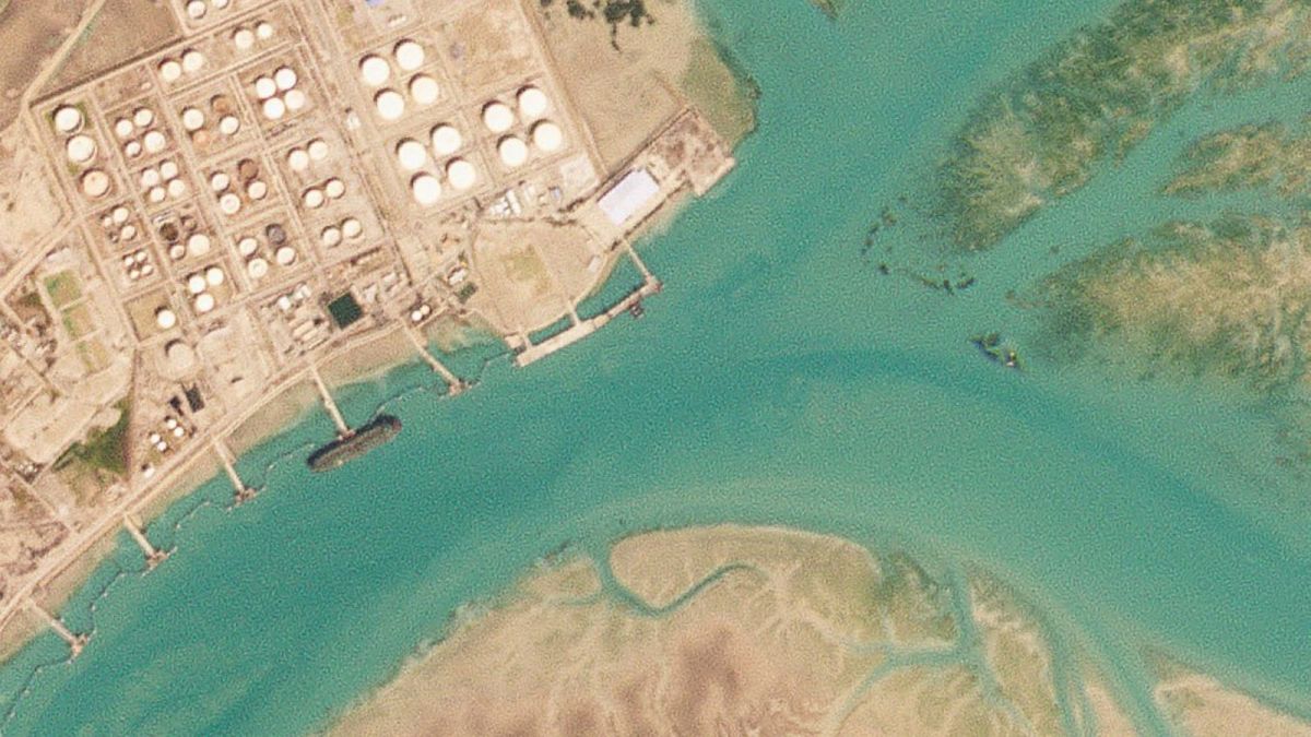 تصاویر ماهواره‌ای منتشر شده از انتقال نفت خام ایران