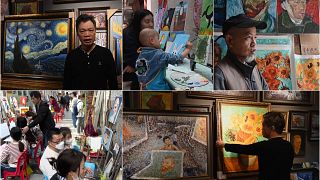 China's 'oil painting factory' artists adapt with the changing times