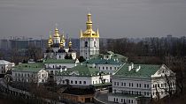 The Ukraine government has accused the Kyiv-Pechersk Lavra in Kyiv of maintaining links to Russia. 