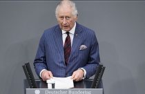 Der britische König Charles III. bei seiner Rede vor dem Bundestag