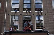 Амстердам против туризма беспорядков