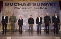 Zelenskyy meets with European leaders on Bucha massacre anniversary