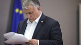 FILE - Hungary's Prime Minister Viktor Orban leaves after an EU summit in Brussels, March 24, 2023.