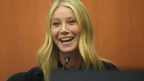 Gwyneth Paltrow laughs on the stand during her televised trial 