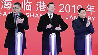 Elon Musk Şangay'daki açılışta