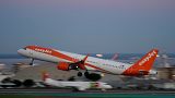 An Easyjet aeroplane.
