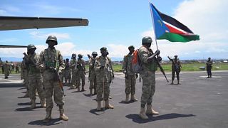 First batch of South Sudanese troops land in eastern DRC