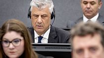 Hashim Thaci in court in The Hague