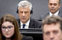 Hashim Thaci in court in The Hague