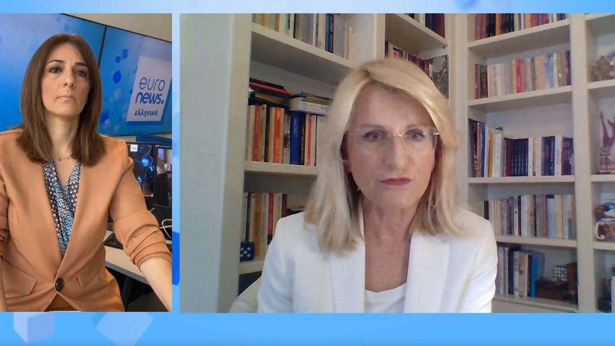 Η πρόεδρος του Συνδέσμου Φιλίας Ελλάδας- Ισραήλ, Γιάννα Παναγοπούλου, μιλάει στο euronews