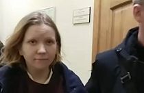 Daria Trepova, le 3 avril 2023, arrêtée par la police russe