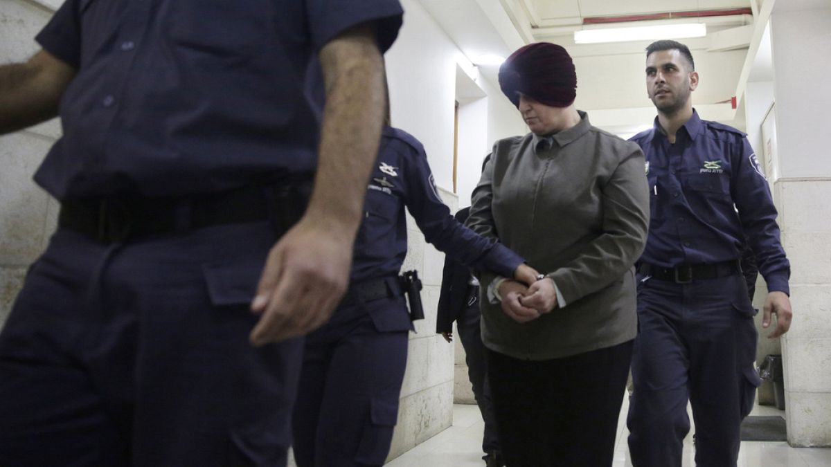 Australian Malka Leifer is brought to a courtroom in Jerusalem, Feb. 27, 2018.