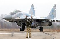 Un chasseur MiG-29 en Ukraine, sur une base près de Kyiv, 23 novembre 2016